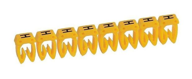 Маркер CAB 3 - для кабеля 4-6 мм² - заглавная буква H