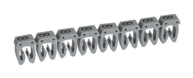 Маркер CAB 3 - для кабеля 4-6 мм² - цифра 8 - серый